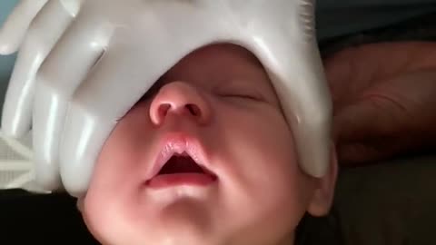 Baby facial massage