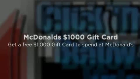 GET FREE MCDONALD'S GIFT CARD TODAY
