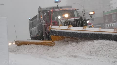 Winter Snow Storm in Toronto CANADA