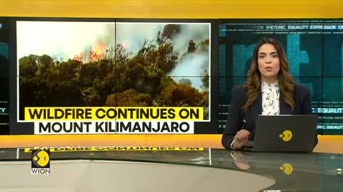 Wildfire continues to rage on Mount Kilimanjaro