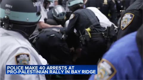 NYPD clash with pro-Palestine protest in Brooklyn leads to 40 arrests ABC News