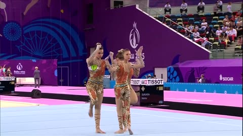 Belgium win Women's Group - Dynamic Gold - Acrobatic Gymnastics - Baku 2015