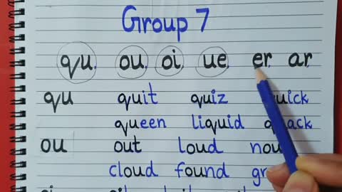 Jolly phonics Group 7 sounds #joining#reading. phonics group 7 CVC letters.