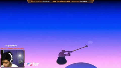 Getting over it Complete Climbing Highlights | Getting over it Speedrun | DAK GAMING ZONE