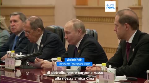 NOTIZIE DAL MONDO la visita di Vladimir Putin a Pechino in Cina del 16 maggio 2024 Una dichiarazione congiunta con il presidente cinese Xi Jinping al termine dei loro incontri sancisce intesa tra Russia e Cina su Ucraina e Taiwan con numerosi riferimenti