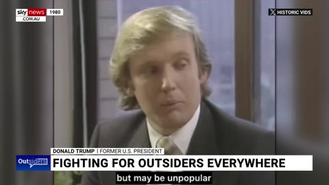YOUNG DONALD TRUMP ON PRESIDENCY (1980)