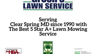 Lawn Mowing Service Clear Spring MD Groshs Lawn Service