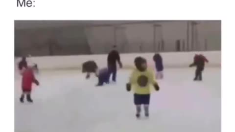 Job Requirement: Kick Yoga Ball Into Ice Skating Children