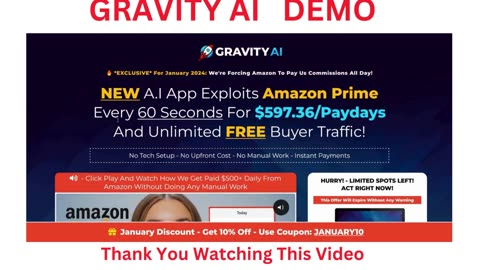 GRAVITY AI $597/Day 'Amazon Income Stream' In 60 Seconds! Demo, How to work!