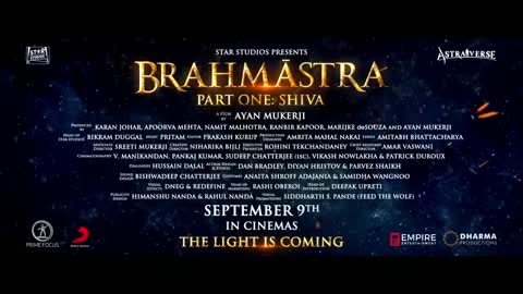 BRAHMĀSTRA OFFICIAL TRAILER | Hindi | Amitabh | Ranbir | Alia | Ayan | InCinemas 9th September | GCC