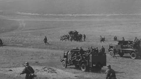 Mobile Flak gun crews training in the engagement of ground targets in 1943