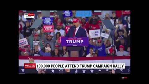 100,000 people attended Trump's rally in New Jersey