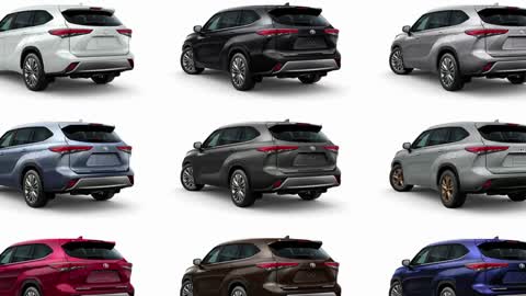 New Toyota Highlander colors | Detailed Comparison