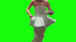 Emma Stone Running at the Oscars | Green Screen