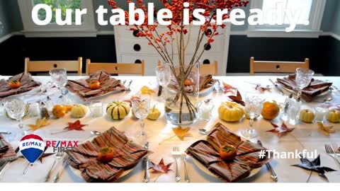 Thanksgiving. Our Table Is Ready.