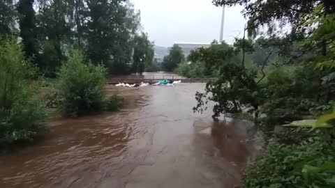 Apocalypse footage in Germany !! Cities are sinking ! Evacuation in Stolberg !