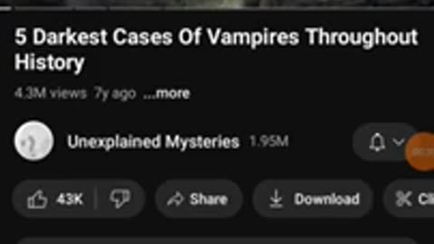5 Darkest Cases Of Vampire's Throughout History Reaction