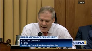 Rep. Jim Jordan: "It's intentional. It's intentional. It has to be. The chaos on our southern border is not an accident. It's deliberate, it's on purpose, it's by design."