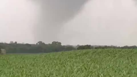 Tornado on the ground 1 mile north of Tours, Tx