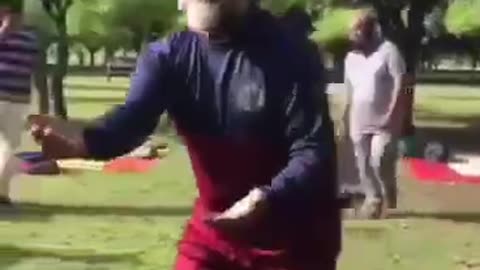 Pakistan old man enjoying Dance