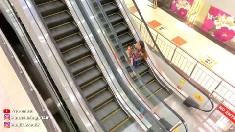 Tapping on😂Beautiful Girl's😍Shoulders prank part- 2 on Escalator || Epic Reactions ||Sspranktv