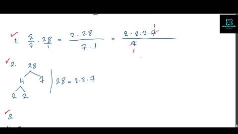 Multiplikation av rationella tal: Part 5: Exempel 2