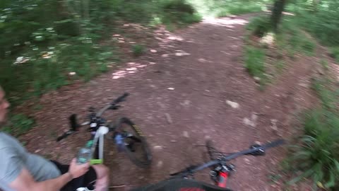 Mountain biking witches Lodge new trail