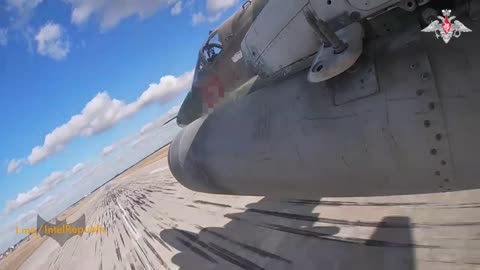 Russian SU-25 subsonic attack jet takes off, casting the SHADOW of DEATH over Ukrainian forces