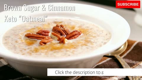 sugar and cinnamon breakfast oats | keto diet recipes | keto diet plan | keto diet