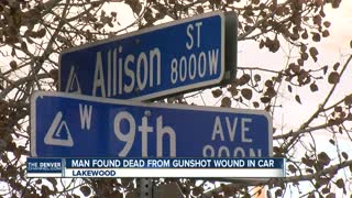 Man found dead from gunshot wound in car