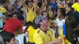 Así celebró Bucaramanga el gol de Yerry Mina