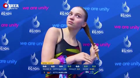 Jette MUELLER - 1m Springboard Divig Final Highlights