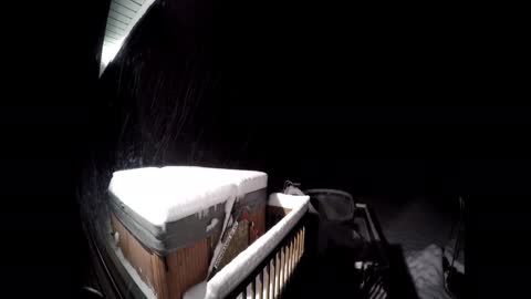Watch this time lapse 21 hour snow storm in 14 seconds
