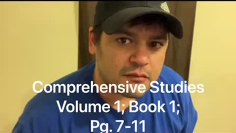 Comprehensive Studies vol1, bk1, pg7-11