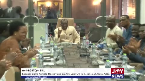 Speaker slams Kamala Harris’ take on Ghana’s Anti-LGBTQ+ bill, calls out President Akufo-Addo