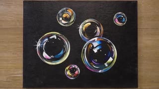 How to Paint Bubbles OHP Painting Technique Easy Acrylic Painting