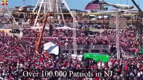 100,000 Patriots attending Trump really in NJ !