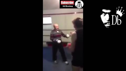 86yrs Old Retired Boxer knocks down young guy....