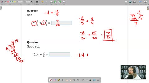 Add and subtract rational numbers - IXL A1.B.4 (J8R)