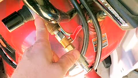 Air compressor leaking air from regulator knob fix