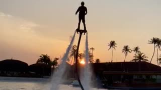 Flyboarding in Maldives