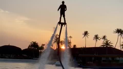 Flyboarding in Maldives