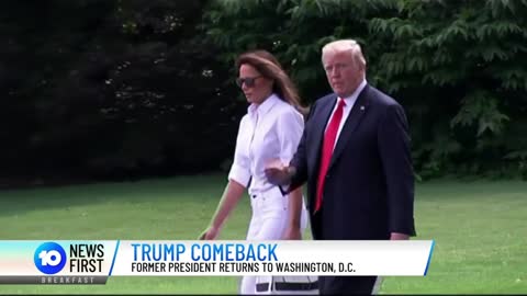 The Trumps are back in Washington