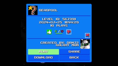 Mega Man Maker Level Highlight: "Deadpool" by DRN72 Galaxy Man