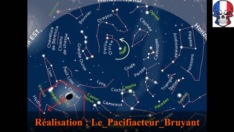 La Lune et la Constellation de l'Hydre : Paris 9 Octobre 2023