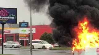Transformer Goes up in Flames