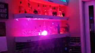 Bar with lights