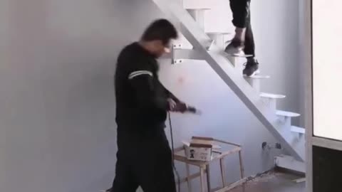 Stairs installation