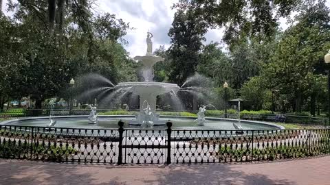 Forsyth Park Fountain Downtown Savannah GA