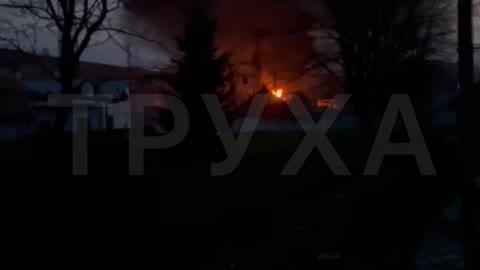 Ukraine War - The rocket hit a railway substation near the station in Volovets